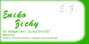 eniko zichy business card